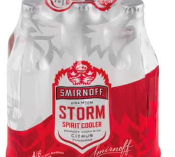 Smirnoff Storm Spirit Cooler Bottles 6 x 300ml