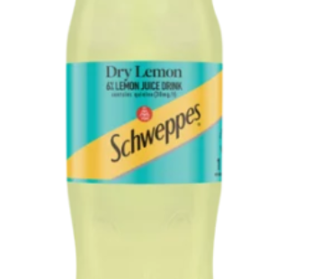 Schweppes Dry Lemon Soft Drink Bottle 1L