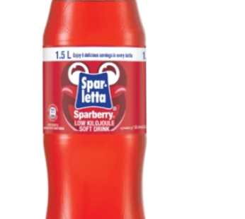 Spar-Letta Sparberry Flavoured Low Kilojoule Soft Drink Bottle 1.5L