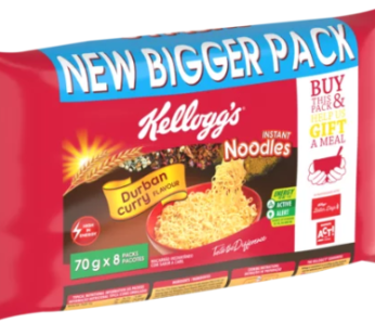 Kellogg’s Durban Curry Flavoured Instant Noodles 8 x 70g