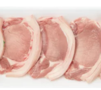 Thinly Sliced Pork Rib Chops Per kg