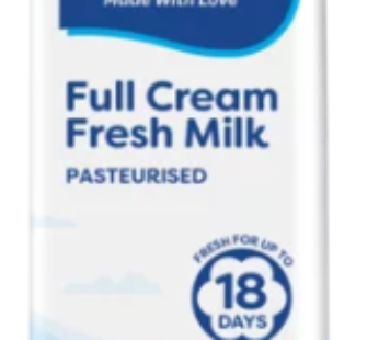 Clover Fresh Full Cream Milk Carton 1L